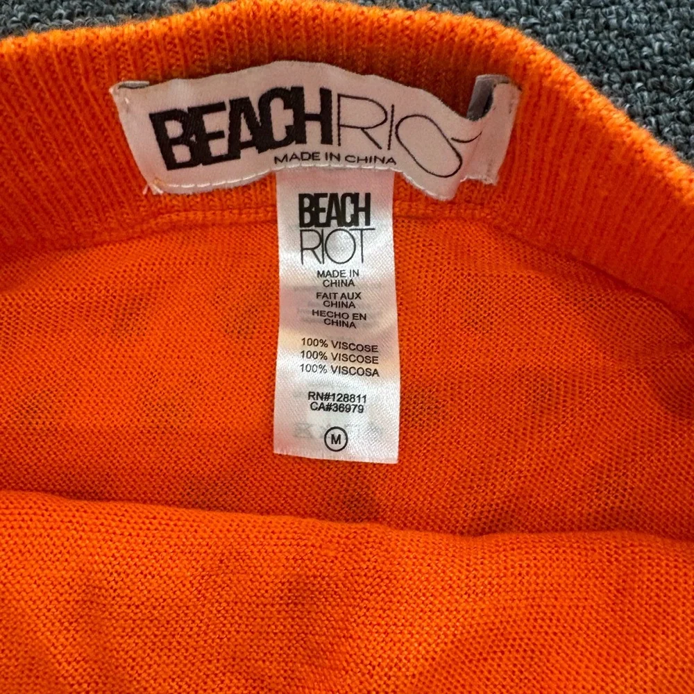 Chic Beach Riot Orange Haze Knit Set - Picture 7 of 8